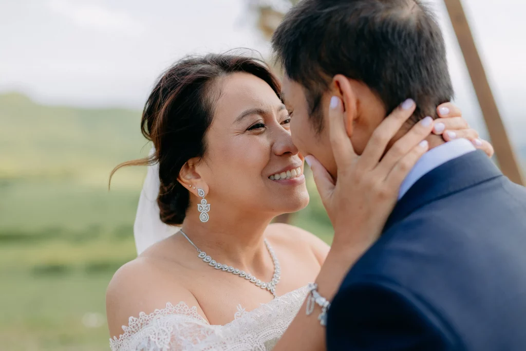 Happy newlyweds in Georgia