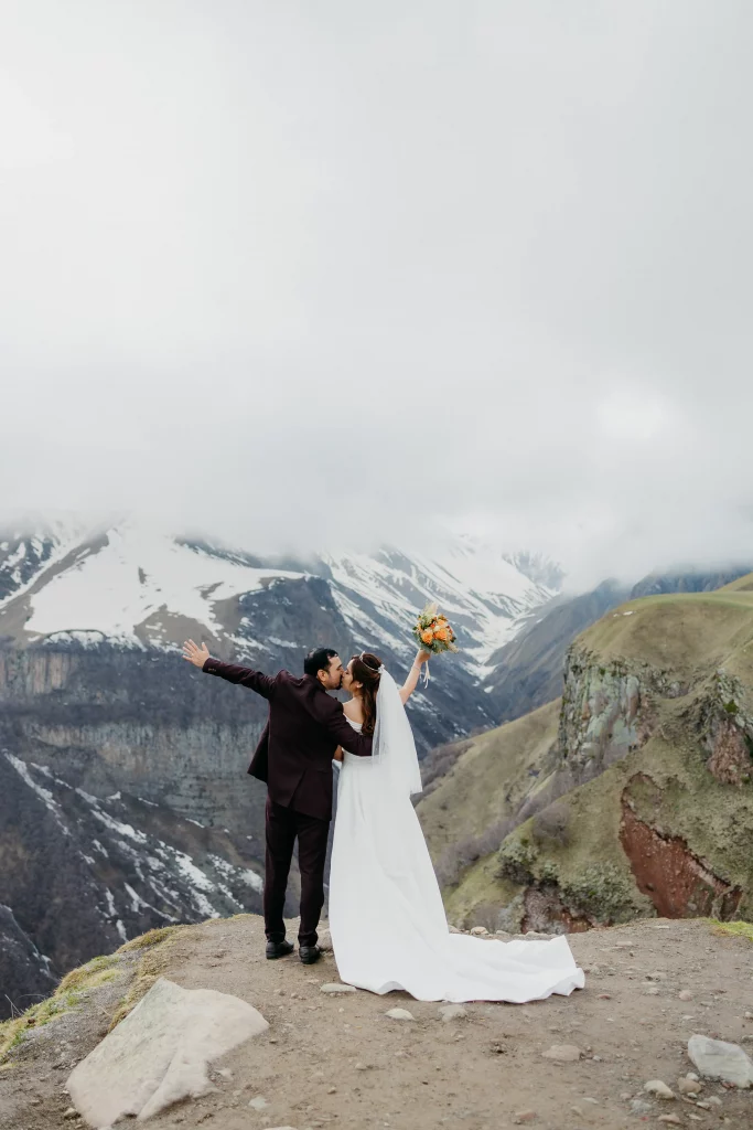 Wedding in the mountains in Georgia