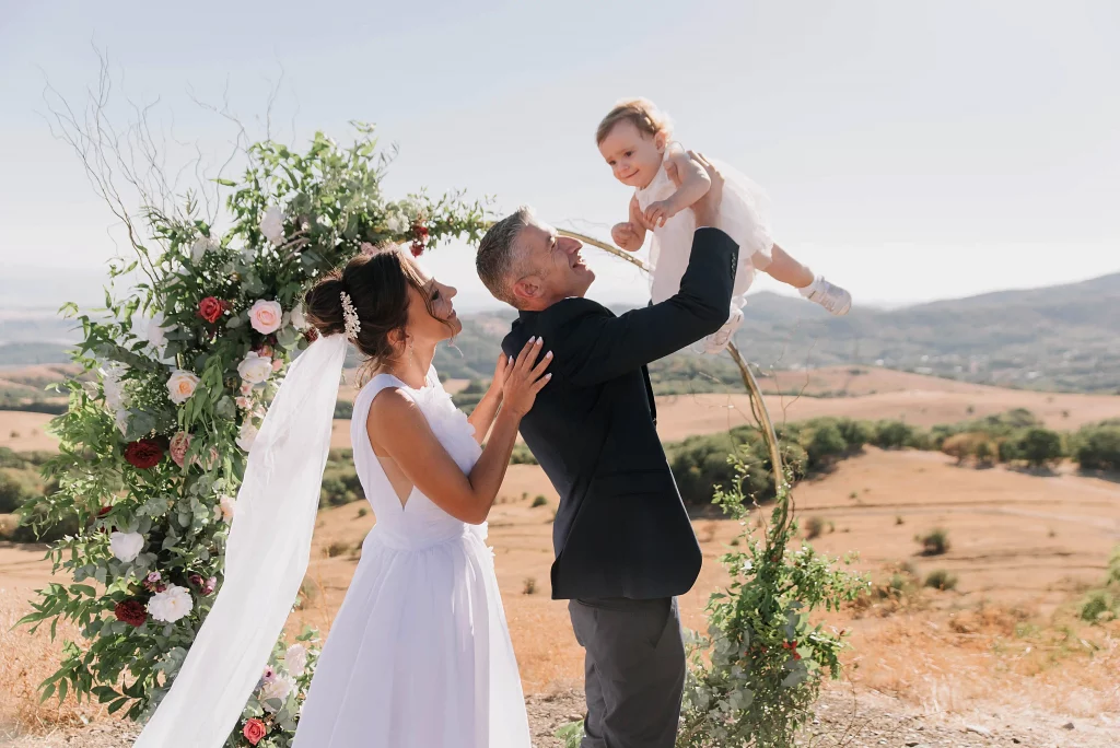 Wedding in Georgia with a child