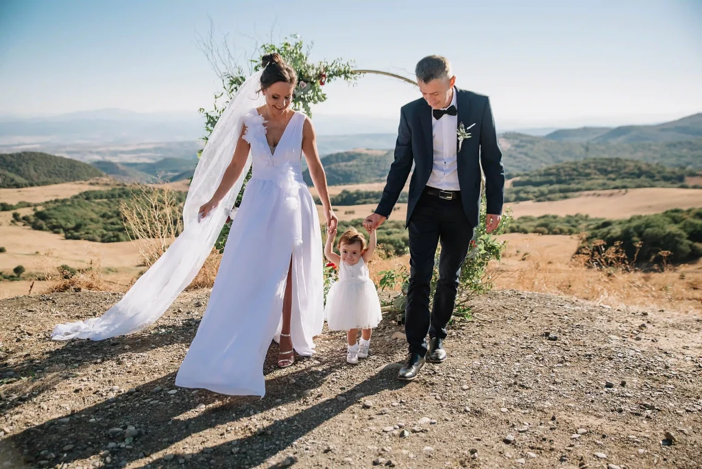 Wedding with a child in Georgia