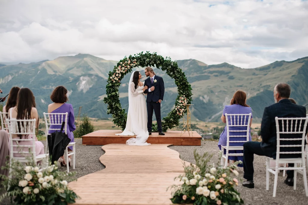 Wedding in the mountains of Georgia