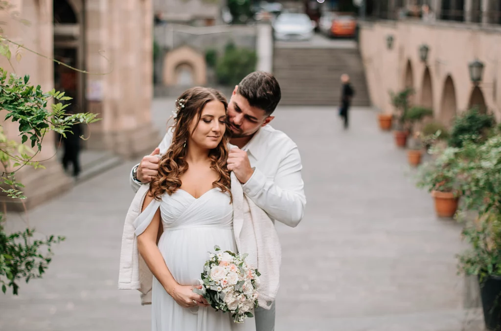 A Pregnant Bride in Georgia