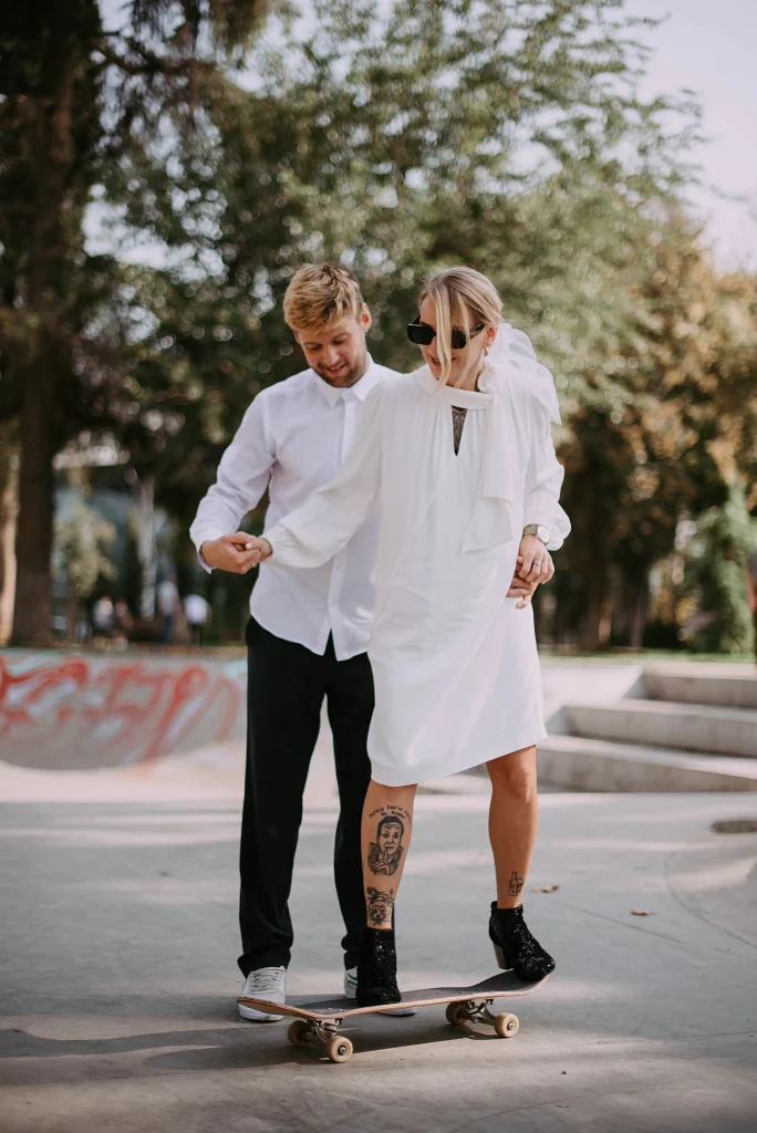 Skateboarding Wedding