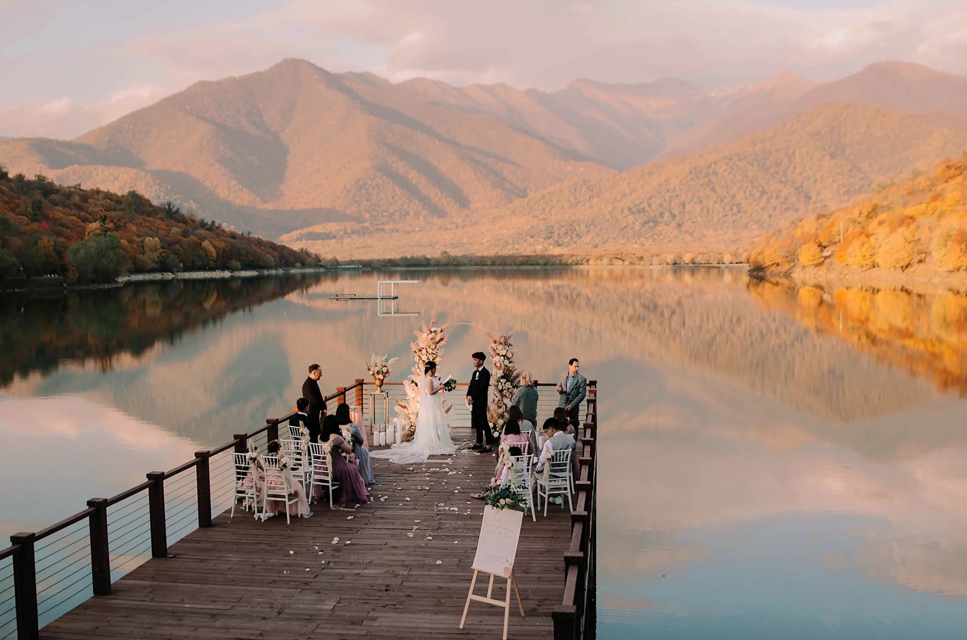 Wedding at the lake in Georgia
