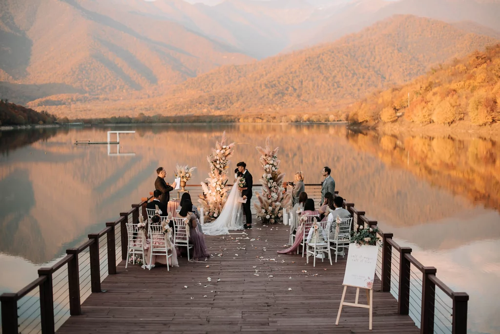 Wedding at the lake in Georgia