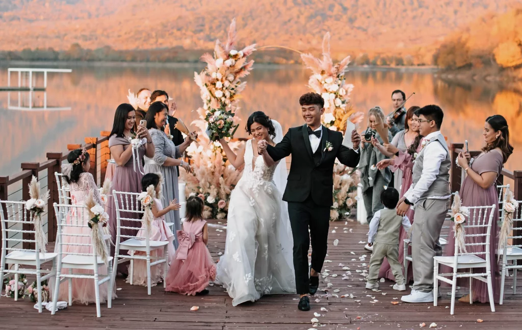 Wedding at the lake in Georgia