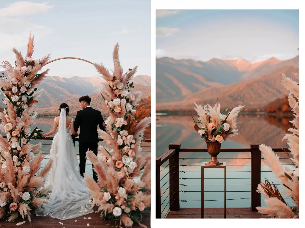 Wedding on a pier in Georgia