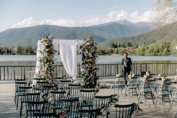 Wedding on the lake in Georgia at Lopota Lake