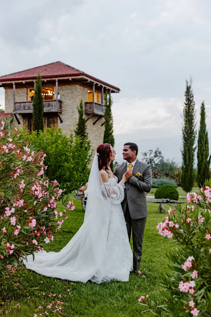 A wedding at a castle in Georgia