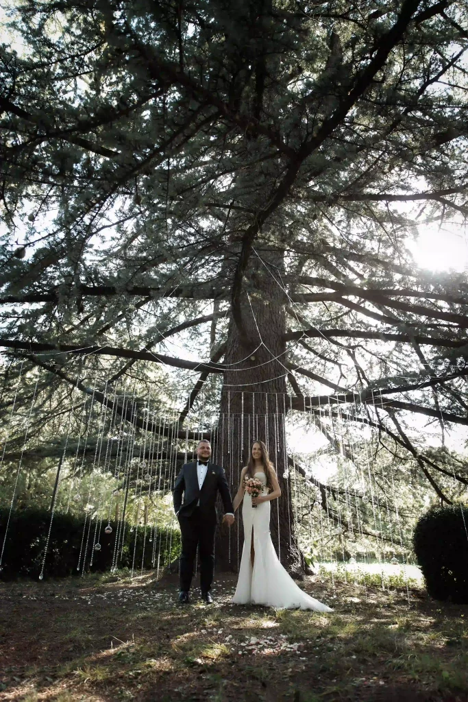 A wedding in the woods in the summer in Georgia