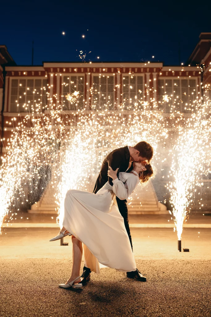 Wedding at Chateau Mukhrani in Georgia in summer