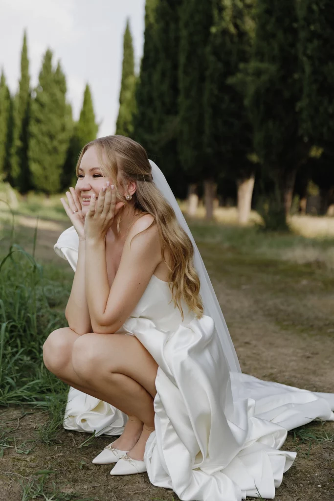 Photo of a bride on her wedding day in Georgia