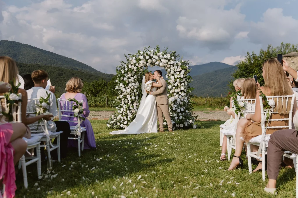 Wedding photo shoot at Artwine Chateau in Georgia