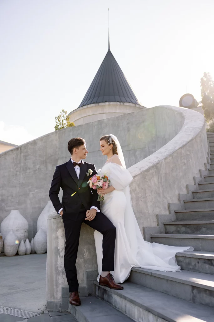 Wedding photo shoot at Buera Chateau in Georgia