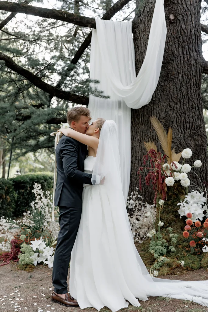 A retreat ceremony in the woods in Georgia