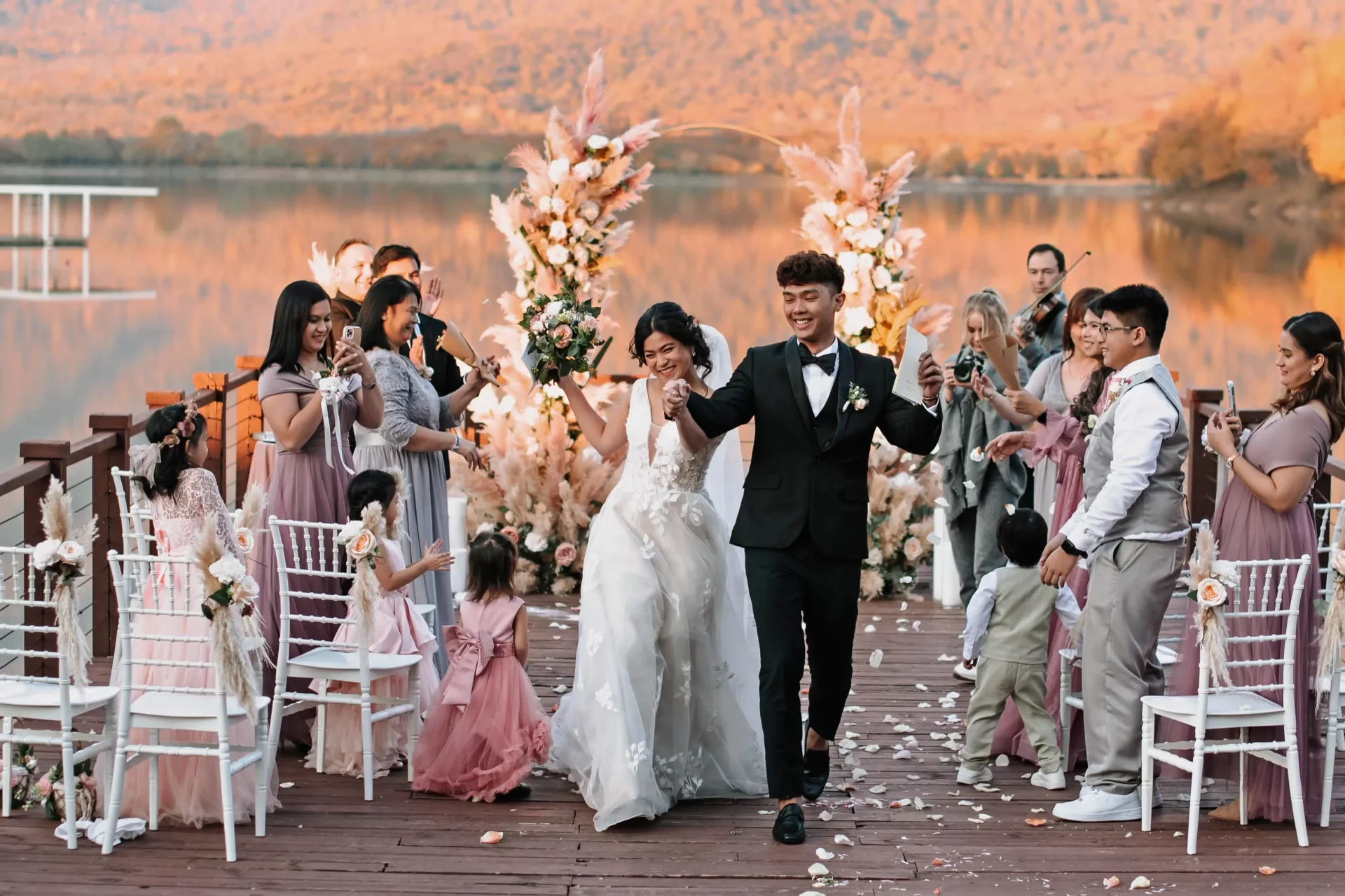 Wedding at the lake in Georgia